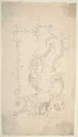 Free download Design for a Cartouche with garlands and antique vase free photo or picture to be edited with GIMP online image editor