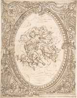 Free download Design for a Ceiling with the Allegory of Dawn free photo or picture to be edited with GIMP online image editor