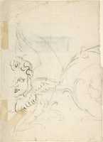 Free download Design for a Chapel or Niche (Recto); Design for Decoration with Putto Head and Rinceau (Verso) free photo or picture to be edited with GIMP online image editor