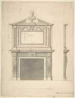Free download Design for a Chimney-piece, for Thomas Hollis of Lincolns Inn, London free photo or picture to be edited with GIMP online image editor