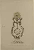Free download Design for a Clock in the Form of a Lyre free photo or picture to be edited with GIMP online image editor