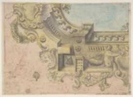 Free download Design for a Decorated Ceiling with Putti and Garlands and a Forshortening of a Balustrade Around an Oculus. free photo or picture to be edited with GIMP online image editor