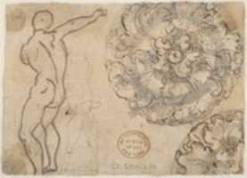 Free download Design for a Decorative Frieze (Recto). Studies for a Male Figure and Decorative Sculpture (Verso). free photo or picture to be edited with GIMP online image editor