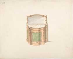 Free download Design for a Dressing Cabinet with Marble Top and Mirror free photo or picture to be edited with GIMP online image editor