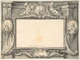 Free download Design for a Frontispiece Surmounted by the Sacred Monogram IHS free photo or picture to be edited with GIMP online image editor