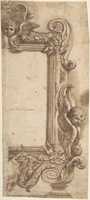 Free download Design for a Half Frame Decorated with Angels, Volutes and Garlands. free photo or picture to be edited with GIMP online image editor