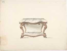 Free download Design for a Marble Topped Table with a Marble Shelf free photo or picture to be edited with GIMP online image editor