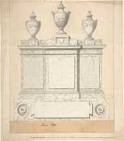 Free download Design for a Monument to the Three Wives of the First Earl of Guilford, at Wroxton, Oxfordshire free photo or picture to be edited with GIMP online image editor
