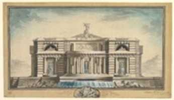 Free download Design for a Neoclassical Building, Thought to be a School of Arts for the City of Stockholm free photo or picture to be edited with GIMP online image editor