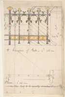 Free download Design for an Iron Gate, Elevation and Plan free photo or picture to be edited with GIMP online image editor