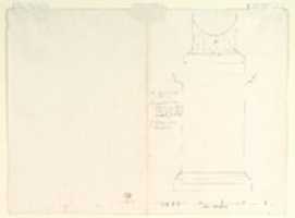 Free download Design for an Obelisk; Partial Design in Elevation for Colonnade in the Doric or Tuscan Order (recto); Design for Fluted Column on Podium in Elevation (verso) free photo or picture to be edited with GIMP online image editor