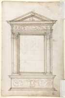 Free download Design for an Octagonal Table and Top (Recto); Design for altar or tomb monument (Verso) free photo or picture to be edited with GIMP online image editor