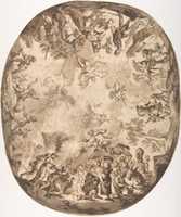 Free download Design for an Oval Ceiling with Four New Testament Scenes free photo or picture to be edited with GIMP online image editor