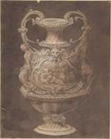 Free download Design for an Urn with Four Putti in Central Cartouche free photo or picture to be edited with GIMP online image editor