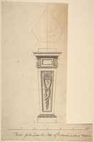 Free download Design for a Pedestal, for Richmond House, Whitehall, London free photo or picture to be edited with GIMP online image editor