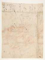 Free download Design for a sepulchral monument with Mary Magdalen and Saint Jerome; verso: Sketch (counterproof) and writing exercises free photo or picture to be edited with GIMP online image editor