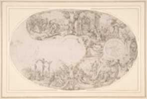 Free download Design for a Silver Vessel with Scenes from the Passion of Christ free photo or picture to be edited with GIMP online image editor