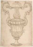 Free download Design for a Two-Handled Urn with Acanthus, Shell, and Egg-and-Tongue Motif. free photo or picture to be edited with GIMP online image editor