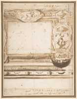 Free download Design for a Wall Decoration with the Coat of Arms of the Borghese Family. free photo or picture to be edited with GIMP online image editor