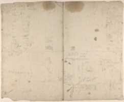 Free download Design for coffered cupola interior and monuments (recto); details of wall decoration (verso) free photo or picture to be edited with GIMP online image editor