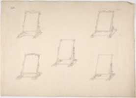 Free download Design for Five Table Top Mirrors with Varying Ornament free photo or picture to be edited with GIMP online image editor