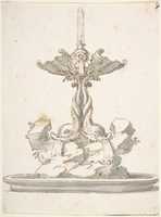 Free download Design for Fountain with Dolphins and Grotesque Head free photo or picture to be edited with GIMP online image editor