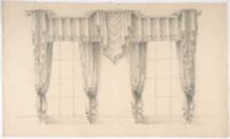 Free download Design for Fringed Curtains Surrounding Two WIndows free photo or picture to be edited with GIMP online image editor