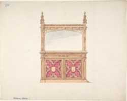 Free download Design for Gothic Style Cabinet with Mirror free photo or picture to be edited with GIMP online image editor