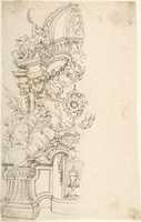 Free download Design for One Half of an Altar, with an Angel (of the Annunciation) at the left free photo or picture to be edited with GIMP online image editor