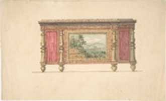 Free download Design for Sideboard with Inset Landscape free photo or picture to be edited with GIMP online image editor