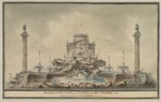Free download Design for the Fireworks Display in Paris for the Birth of the Dauphin in 1781 free photo or picture to be edited with GIMP online image editor