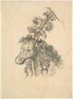 Free download Design for the Headdress of a Horse Crowned by a Small Lizard free photo or picture to be edited with GIMP online image editor