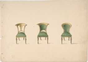 Free download Design for Three Chairs with Green Upholstery free photo or picture to be edited with GIMP online image editor