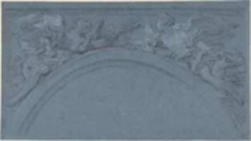Free download Design for two spandrels with winged figures free photo or picture to be edited with GIMP online image editor