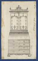 Free download Desk and Bookcase, from Chippendale Drawings, Vol. II free photo or picture to be edited with GIMP online image editor