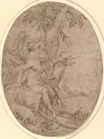 Free download Diana and a Leering Satyr in a Forest free photo or picture to be edited with GIMP online image editor