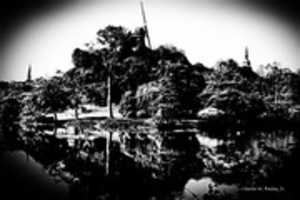Free download Digital Airbrush Painting of a Bremen Windmill free photo or picture to be edited with GIMP online image editor