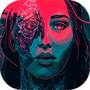 digital art ai technology background  screen for extension Chrome web store in OffiDocs Chromium