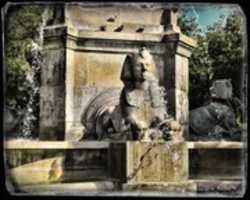 Free download Digital Autochrome Lumiere Photograph of the Fontaine du Palmier at the Place du Chatelet in Paris free photo or picture to be edited with GIMP online image editor