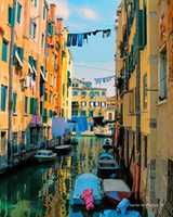 Безкоштовно завантажте цифровий мультфільм пришвартованих моторних човнів у Венеції, безкоштовну фотографію або зображення для редагування за допомогою онлайн-редактора зображень GIMP