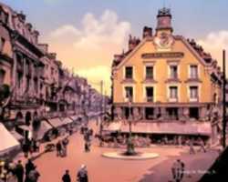 Free download Digital Cartoon of the Cafe des Tribunaux free photo or picture to be edited with GIMP online image editor