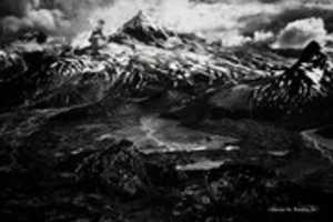 Free download Digital Chalk and Charcoal Drawing of Mount Redoubt free photo or picture to be edited with GIMP online image editor