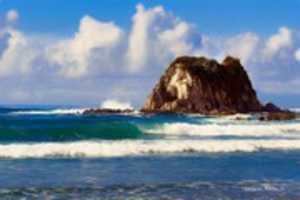 Бесплатно скачать цифровой цветной карандашный рисунок пляжа Mangawhai Heads Beach бесплатное фото или изображение для редактирования с помощью онлайн-редактора изображений GIMP