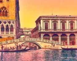 Free download Digital Drawing of the Bridge of Sighs in Venice free photo or picture to be edited with GIMP online image editor