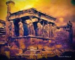 Free download Digital Impasto Painting of the Porch of the Caryatids free photo or picture to be edited with GIMP online image editor