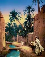Free download Digital Oil Painting of a Biskra Street free photo or picture to be edited with GIMP online image editor