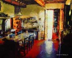 Free download Digital Oil Painting of a Villas Kitchen in Fucecchio, Italy  free photo or picture to be edited with GIMP online image editor