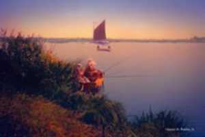 Free download Digital Oil Painting of Fishermen on Barton Broad free photo or picture to be edited with GIMP online image editor