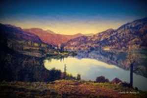 Free download Digital Oil Painting of Lake San Cristobal free photo or picture to be edited with GIMP online image editor