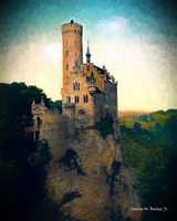 Free download Digital Oil Painting of Lichtenstein Castle free photo or picture to be edited with GIMP online image editor